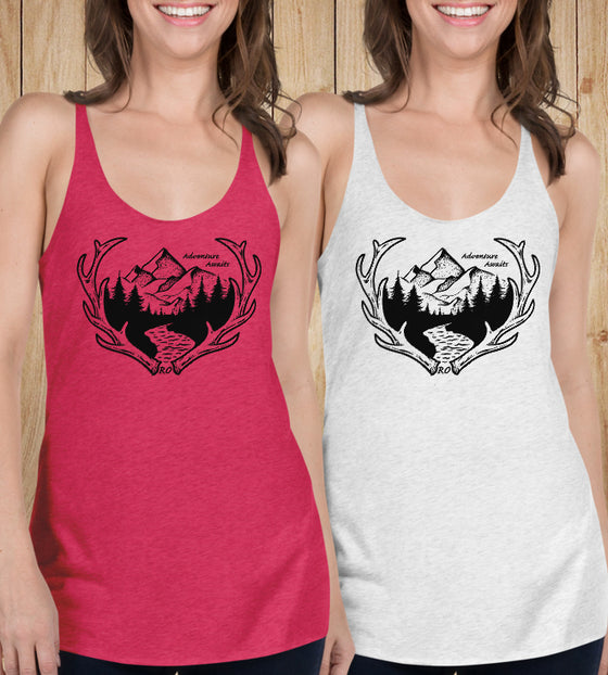 50% OFF SALE + FREE Shipping, Adventure Awaits Women's Antler Tank