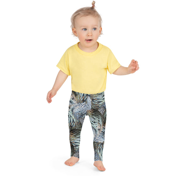 Youth Turkey Feather Girls Leggings, 2T-7