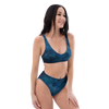 High Waist, WILD Watercolor Bikini, FREE Shipping, Lightly Padded, UPF 50