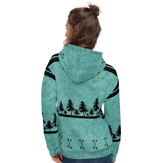 Women's Teal Arrow Hoodie