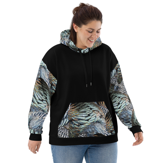 Turkey Feather Hoodie, Women's