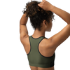 Sports Bra, Woodland OD Green, UPF 50