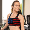 Sports Bra, Patriotic 2A Gun Flag, UPF 50