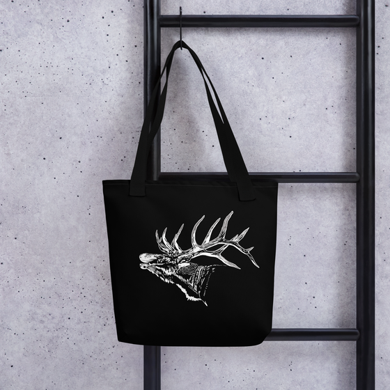 Tote bag: Elk Logo, Black