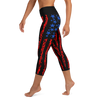 CAPRI Leggings, High Waist, Patriotic Gun Flag Pattern