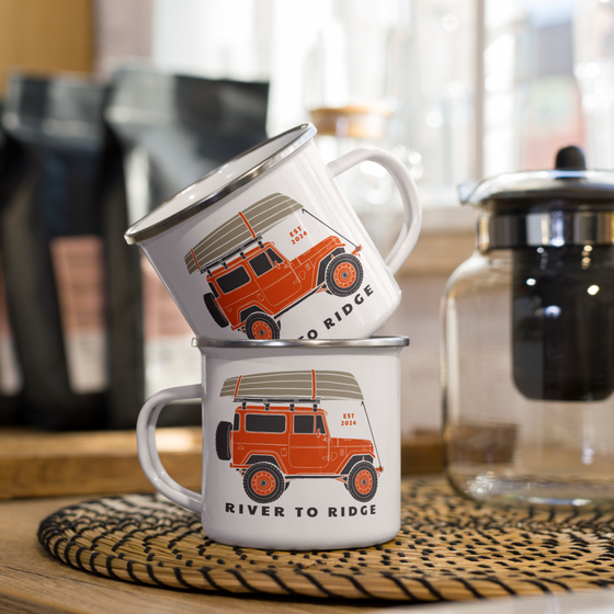 Enamel Mug, Offroad Weekend Logo