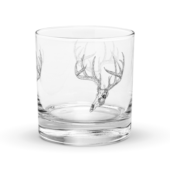 Whitetail Deer Whiskey Glass