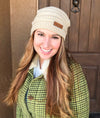 FREE Shipping + 25% OFF, Women's Cable Knit Slouch Beanie, Oatmeal or Slate