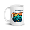 Coffee Mug, Large 15oz, I Love Adventure (and Coffee)