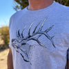 Elk Logo Men's T-Shirt, Autumn or Grey