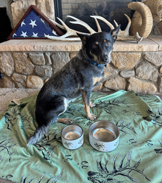 Treat Your Pet to an Elk Logo Ultra Soft Sherpa Blanket