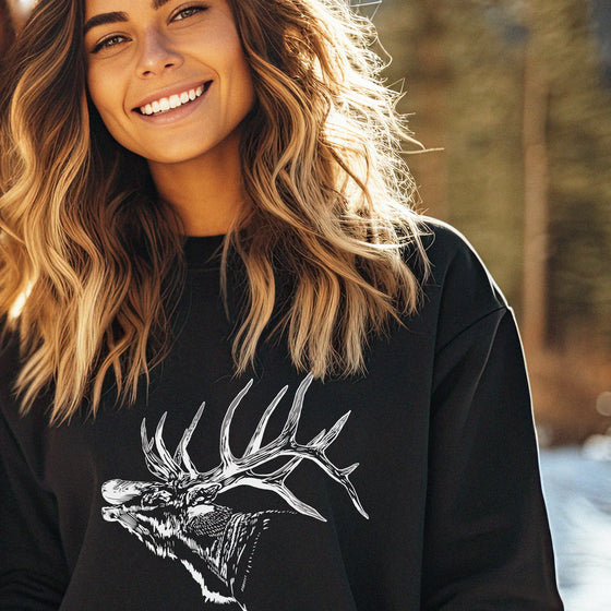 Elk Pullover, Women's Sweatshirt