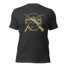  Hunting and Fishing Logo T shirt for Men from River to Ridge Clothing Brand in black