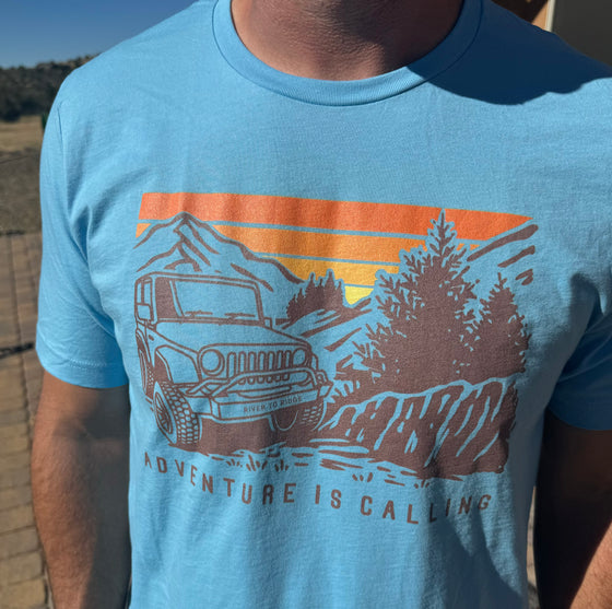 Men's Off-Roading Adventure Is Calling T, Blue or Grey