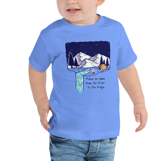 Toddler Christian Short Sleeve Praise His Name T-Shirt, Unisex