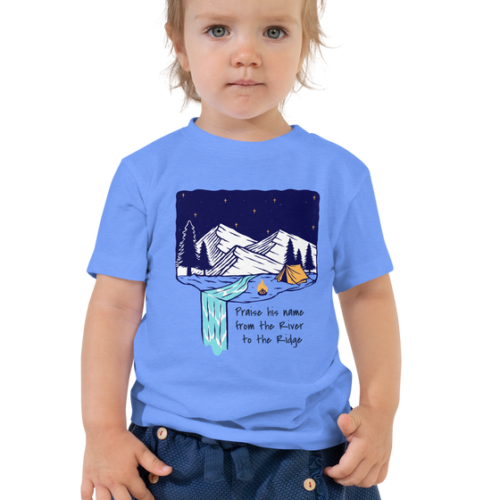 Toddler Christian Short Sleeve Praise His Name T-Shirt, Unisex