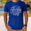 Let Freedom Ring 2A Men's Patriotic T, Red or Blue