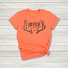 Women's Deer Antler River to Ridge Logo T, Mint or Heather Orange