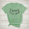 Women's Deer Antler River to Ridge Logo T, Mint or Heather Orange