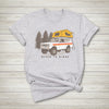 Women's Truck Camping Overland T, Heather Orange or Grey