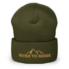 River to Ridge Cuffed Beanie, Olive or Dark Grey