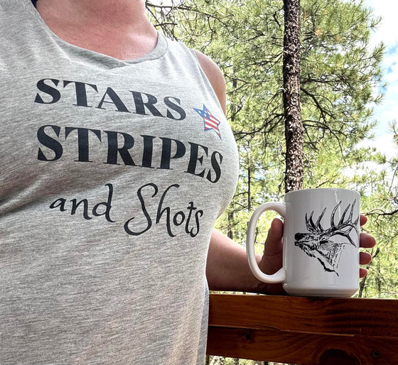 Stars, Stripes & Shots: Women's Muscle Tank