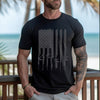 Men's Tactical Logo 2A Gun Flag USA T