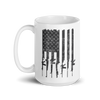 Coffee Mug, Large 15oz, Tactical Gun Flag 2A Logo