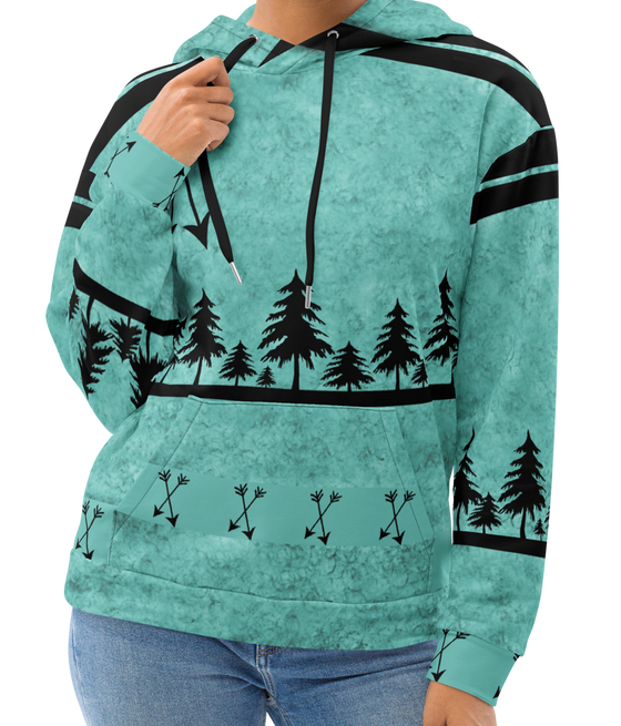 Women's Teal Arrow Hoodie