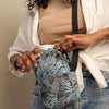 Turkey Feather Crossbody Bag / Concealed Carry, Water Resistant