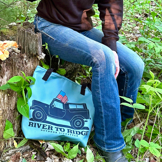 Tote Bag: Vintage Offroad USA Logo