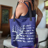 Tote Bag: Purple Whitetail Deer Flag Logo