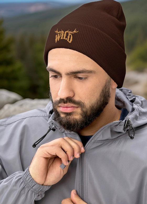 WILD Beanie, Brown, Unisex