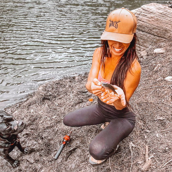 WILD Flexfit Mesh Back Hat in Copper, Unisex