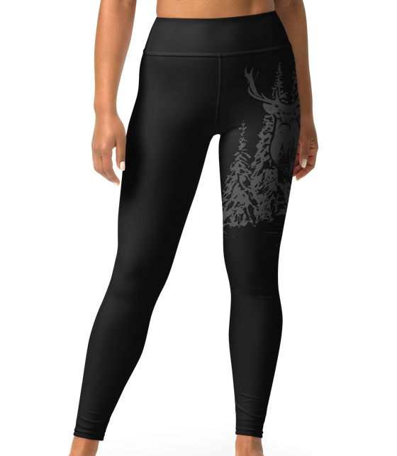 Full Length Leggings, Woodland, Black