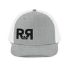 River to Ridge Logo R to R trucker hat in grey with white mesh back - 