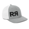 River to Ridge Logo R to R trucker hat in grey with white mesh back