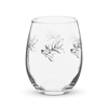 Elk Logo Stemless Wine Glass