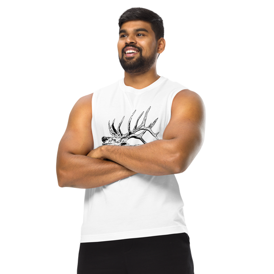 Men's Elk Muscle Tank Top from River to Ridge Clothing