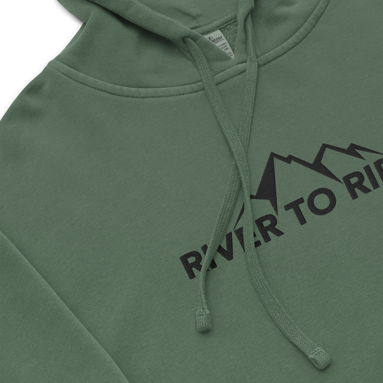 Product mockup River to Ridge hoodie