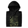 River to Ridge Camo Flag hoodie in black