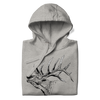 Elk Hoodie, Men's Athletic Grey