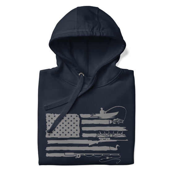 Sportsman's Flag, Men's Patriotic Hoodie