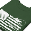 Sportsman's Flag Women's Pullover, Green or Charcoal