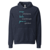 Women's Hoodie from River to Ridge Clothing Brand that says, raise chickens, bake sourdough, grow a garden