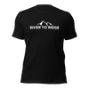 River to Ridge Logo T, Asphalt or Black