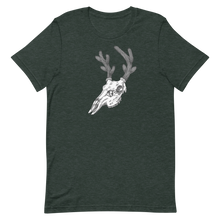  Cactus Deer Logo T shirt from River to Ridge Clothing Brand with a deer skull with antlers made out of cactus in green