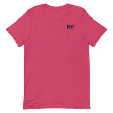  Raspberry colored T Shirt for women with the River to Ridge clothing brand logo on the chest.