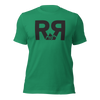 Men's River to Ridge Clothing Brand T shirt in Kelly Green with their R and mountain design