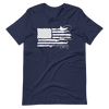 Sportsmans Flag T, Navy or Crimson